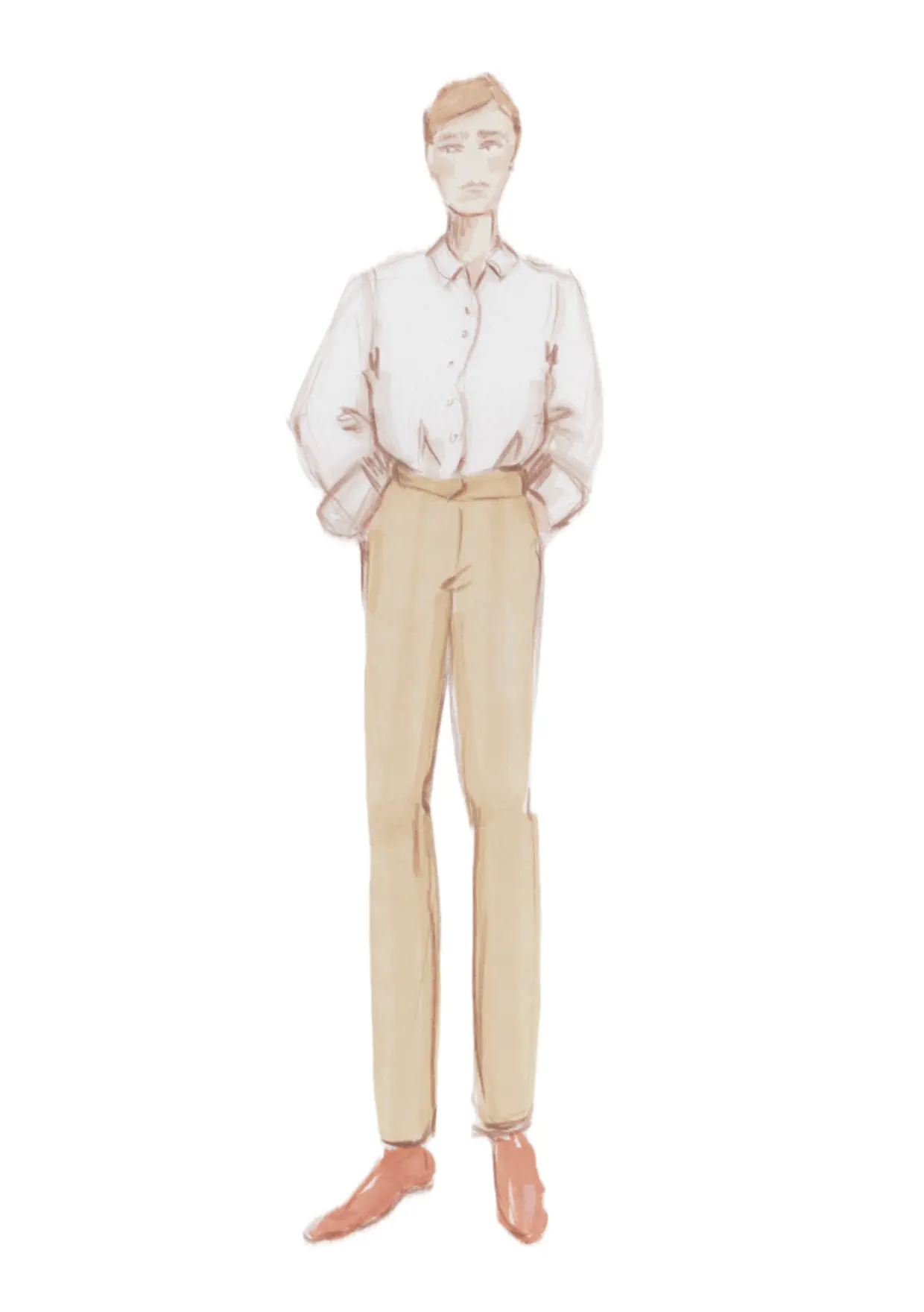 Illustration of a man in casual attire