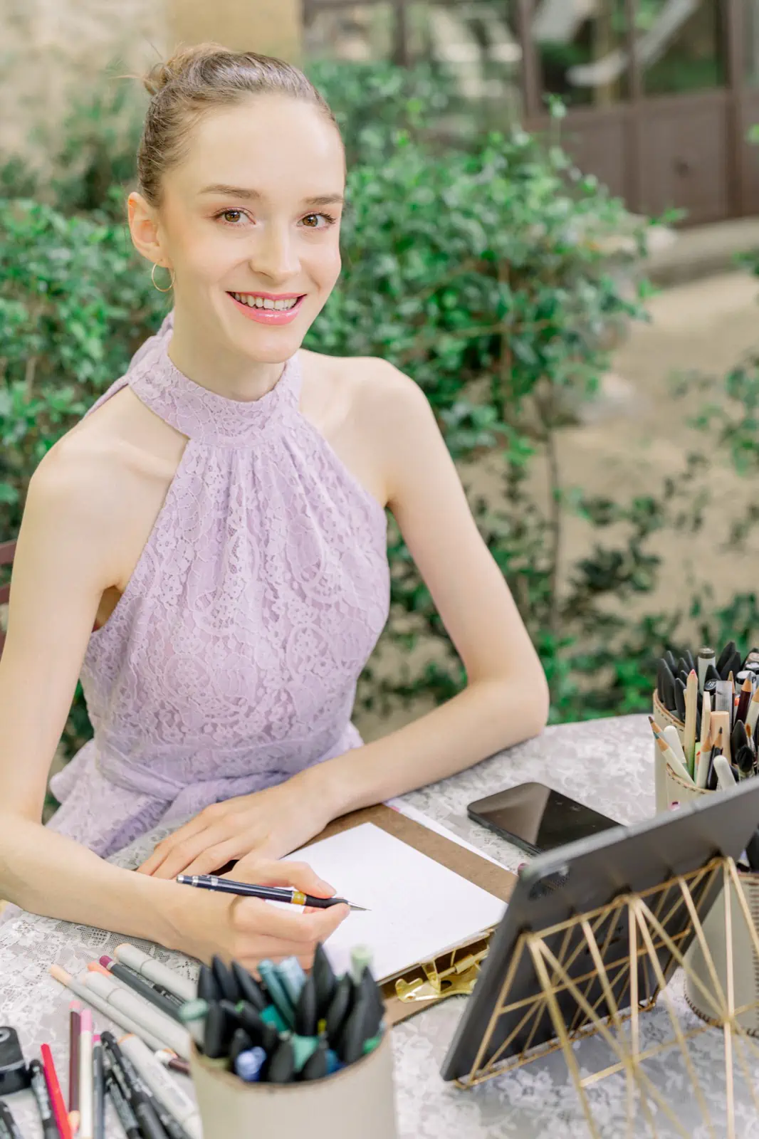 Portrait of Eva Kovacik smiling at an event