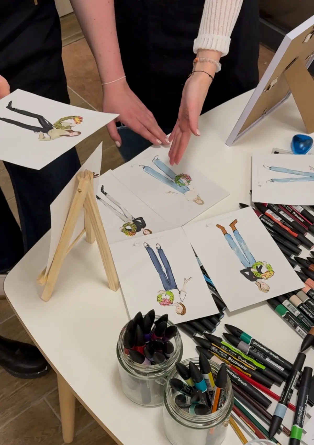 Live illustration example: Sketches of event guests
