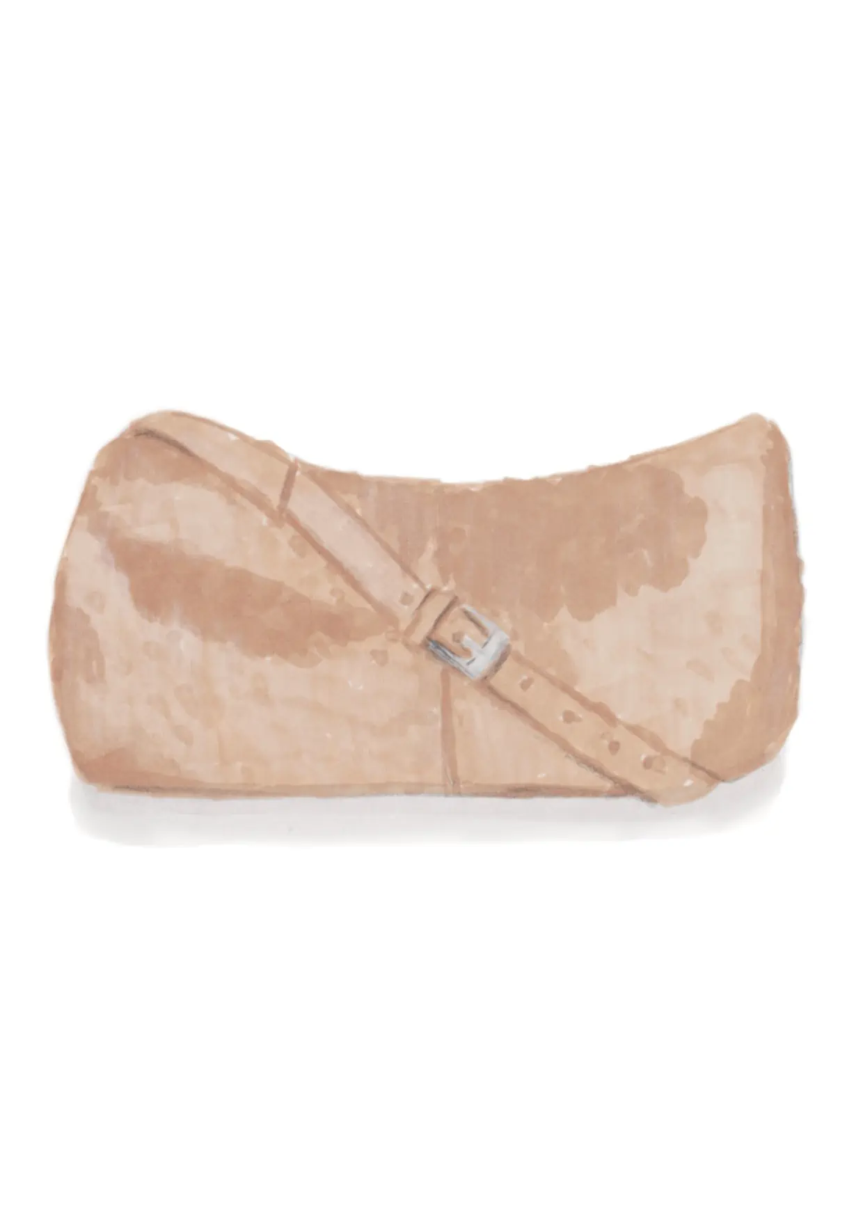 Sketch of a leather satchel