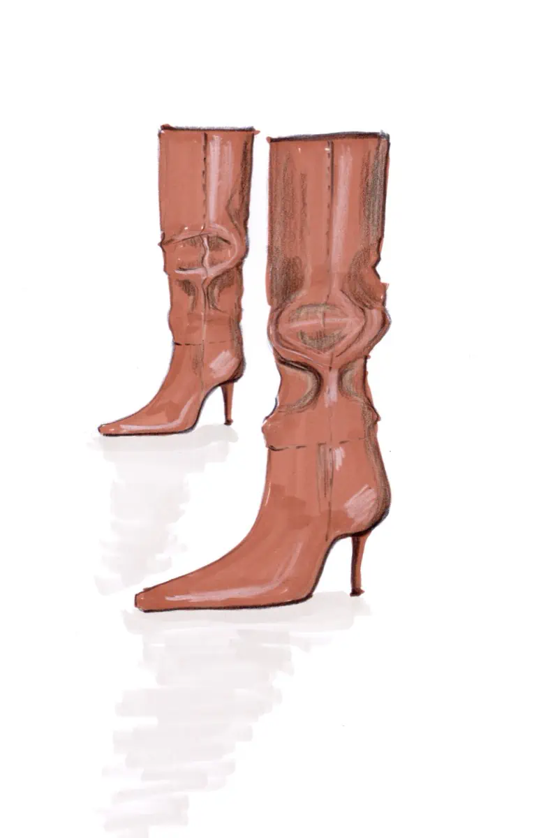 Pair of leather boots
