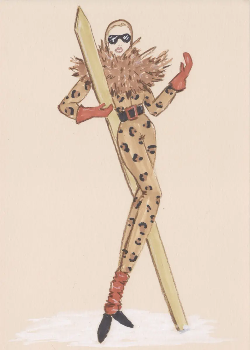 Illustration de style léopard